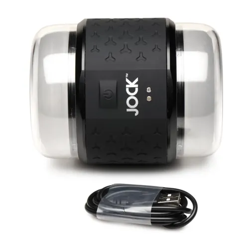 jock double stroker black - wibrująca maszyna intymna, dwustronna, ipx7 na Arena.pl