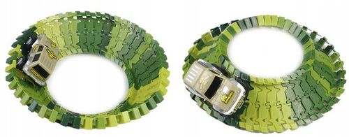 Tor Wyścigowy Park Dinozaurów Segmentowa Budowa XL 140 el. Akcesoria 210cm na Arena.pl