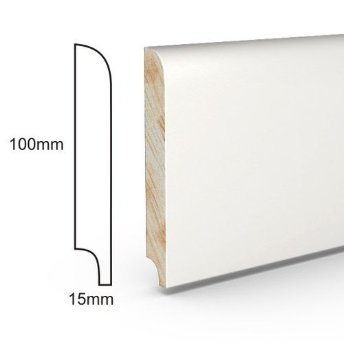 Listwy białe Drewno CD100x15 OPAL na Arena.pl