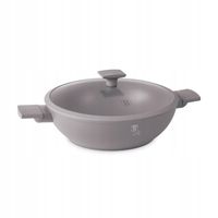 2X WOK TYTANOWY Z POKRYWĄ 30cm BERLINGER HAUS BH-8095 TAUPE