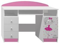 biurko dla dziecka meble do pokoju dziewczynki grafika BALLERINA 37 NB7