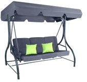 Huśtawka ogrodowa XXL CASABLANCA szara rozkładana leżanka