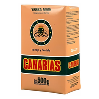 Yerba Mate Canarias Te Rojo y Centella 500g