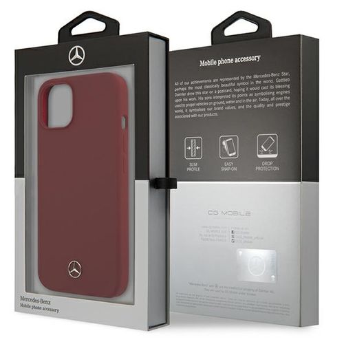Etui Mercedes do iPhone 15, iPhone 14, iPhone 13, Czerwony na Arena.pl