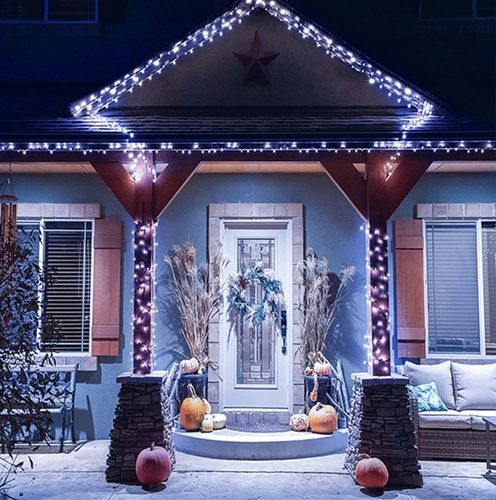 LAMPKI ŚWIĄTECZNE CHOINKOWE NA CHOINKĘ Zewnętrzne Wewnętrzne 500 LED ZIMNE na Arena.pl