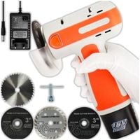 MINI SZLIFIERKA KĄTOWA AKUMULATOROWA 18V + BATERIA PRECYZYJNA + TARCZE