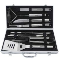 zestaw przyborów do grilla grillowania w walizce klausberg kb-7901