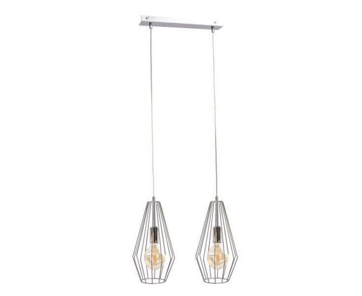 Lampa wisząca 2xE27 LEX SILVER zdjęcie 1