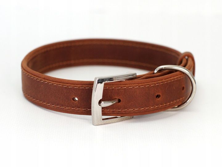 Obroża dla psa z identyfikatorem Cognac rozmiar M zdjęcie 3