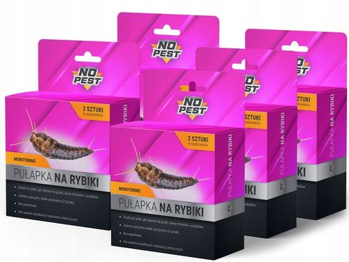 SKUTECZNA PUŁAPKA LEP NA RYBIKI CUKROWE SREBRZYKI SZUBAKI 10 SZTUK NO PEST na Arena.pl