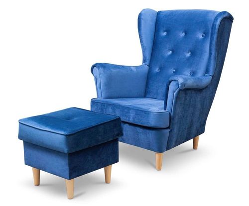 Fotel uszak z podłokietnikami w stylu skandynawskim SN-0024 na Arena.pl