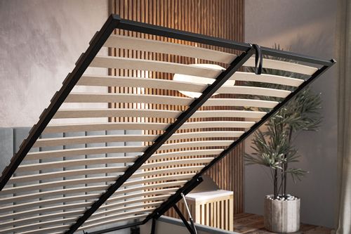 Łóżko Slim 9 tapicerowane 140x200 stelaż pojemnik na Arena.pl