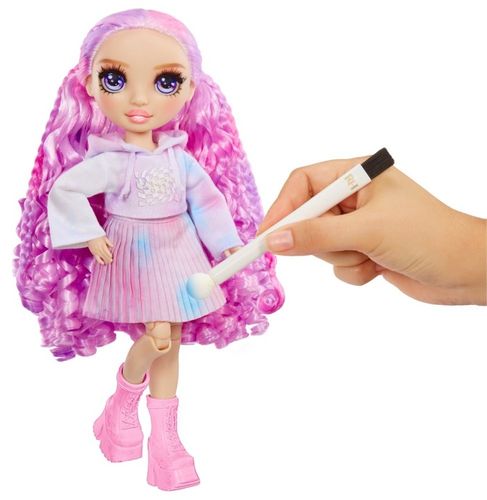 Lalka Watercolor Create Rainbow High Modna Fioletowe Oczy Zmywalne Farbki na Arena.pl