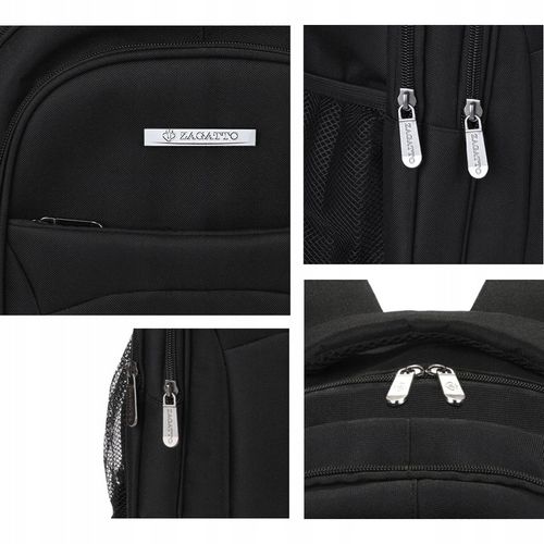 Plecak męski na laptopa duży wygodny 17” pojemny plecak do pracy ZAGATTO na Arena.pl