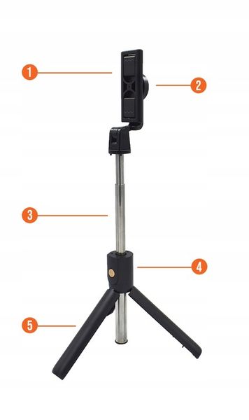 KIJEK DO SELFIE STICK TRIPOD 360 STATYW PILOT LUSTERKO BLUETOOTH BATERIA zdjęcie 9