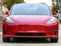 Tesla Model 3 - Chromowane Listwy Chrome Grill Atrapy Zderzaka Tuning