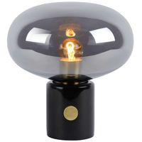 Stojąca LAMPKA nocna CHARLIZE  03520/01/65 Lucide stołowa LAMPA marmurowa czarna przydymiona