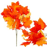 Sztuczne Jesienne Liście Do Kompozycji Bukiet Liści Stroik Jesienny Gałązka