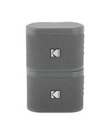 Kodak SoundBrix Dual Gray Zestaw 2 Głośników Bluetooth Stereo 50m USB-C