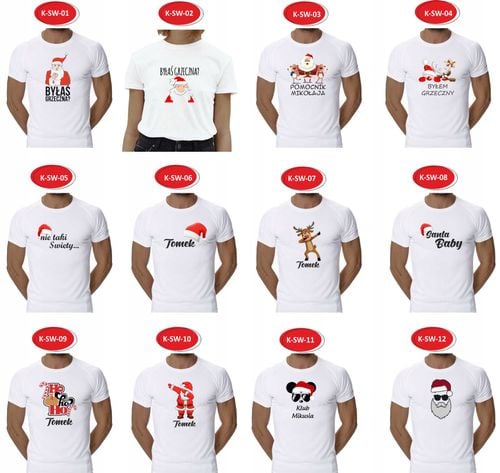 Koszulki dla Par Świąteczne MIKOŁAJKI prezent na Arena.pl