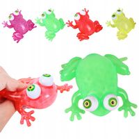 6x GNIOTEK ŻELOWY ŻABA KOLOROWA ANTYSTRESOWA SENSORYCZNA SQUISH PRANK ŻART