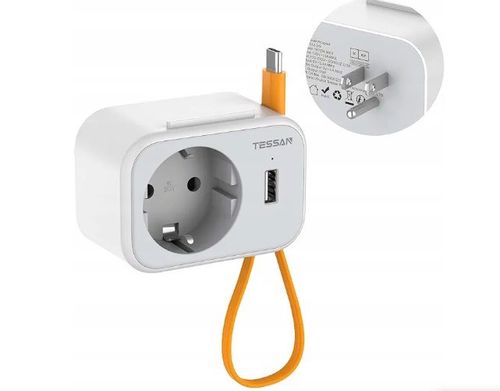 Adapter Podróżny Wtyczka Przejściówka EU USA z USB na Arena.pl