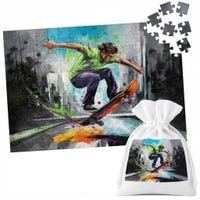 PUZZLE TRADYCYJNE - DESKOROLKA SKATE SPORT OLLIE - 96 el