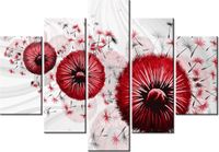 105CM 150CM OBRAZ 5 ELEM CZERWONY DMUCHAWCE 4 DRUK