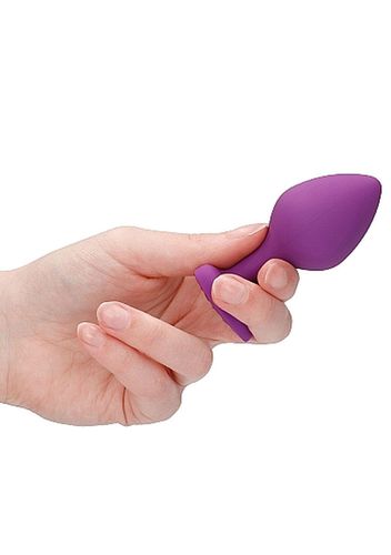 diamond heart butt plug - large - purple na Arena.pl