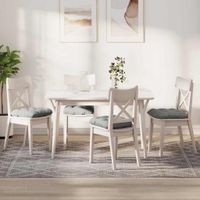 Poduszki na siedziska 4 pcs Jasnoszary 40 x 40 cm