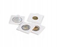 HOLDERY SAMOPRZYLEPNE NA MONETY LEUCHTTURM 50 SZTUK 22,5MM