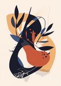 Plakat 42x59,4cm Abstrakcyjna Botanika w Ruchu
