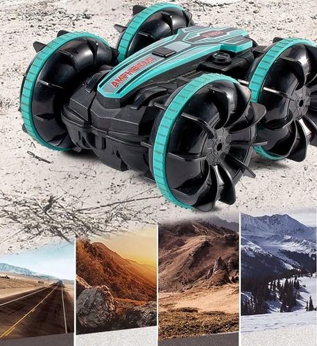 SAMOCHÓD ZDALNIE STEROWANY RC GESTAMI AMFIBIA 2 PILOTY 4x4 360° PŁYWAJĄCY na Arena.pl