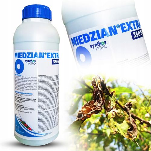 MIEDZIAN EXTRA 350 SC 1L Środek Grzybobójczy PARCH PLEŚŃ BAKTERIE na Arena.pl