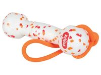 Solidny hantel dla psa ze sznurem do przeciągania i aportowania ETPU 41cm