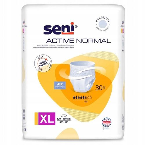 SENI ACTIVE NORMAL XL MAJTKI CHŁONNE DLA DOROSŁYCH 30 SZT. na Arena.pl
