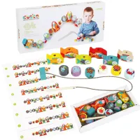 Klocki do nawlekania, rybki