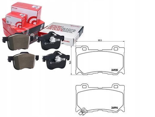 KLOCKI HAM PRZOD INFINITI 08- BREMBO na Arena.pl