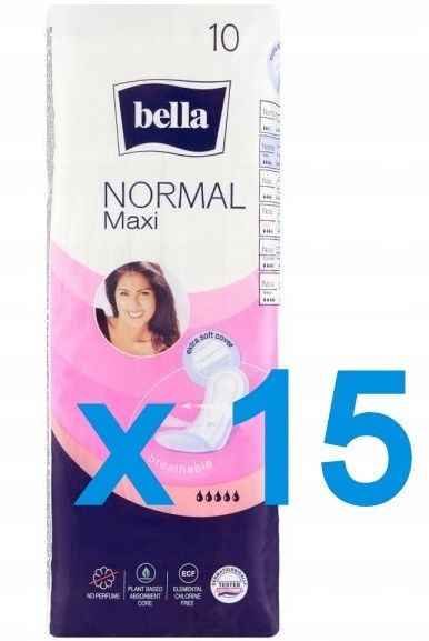 Podpaski Bella Normal Maxi 10szt x 15=150szt. zdjęcie 1