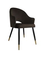 Krzesło Velvet noga czarna/złota MG05