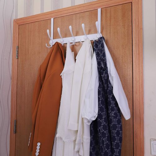 Wieszak z haczykami na drzwi biały 2szt na Arena.pl