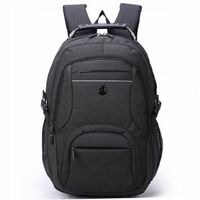 Plecak miejski turystyczny czarny usztywniany tył Aoking 32L z linką