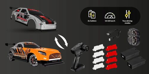 Samochód Auto RC DRIFT DRIFTING ZDALNIE STEROWANY 20km/h + TOR DO DRIFTU na Arena.pl
