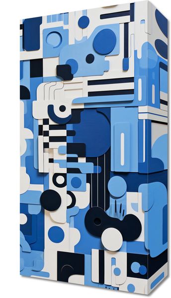 Obraz 20x40cm Niebieski Labirynt zdjęcie 1