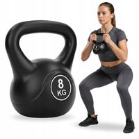 KETTLEBELL CIĘŻAREK 8 KG KULA KETTLE HANTLA HANTEL FITNESS ABS DO