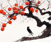 Plakat 60x50cm Kruk przy Drzewie