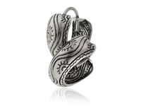 OKSYDOWANE SREBRNE KOLCZYKI KÓŁKA 1,5CM KÓŁECZKA RYNIENKI ZE WZOREM SŁOŃCA