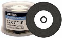 Ritek CD-R Vinyl Printable Czarny Nośnik 100 sztuk