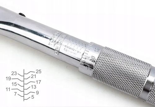 KLUCZ DYNAMOMETRYCZNY Z BLOKADĄ 1/4 5-25 Nm SILVER LERTZ POWER + na Arena.pl