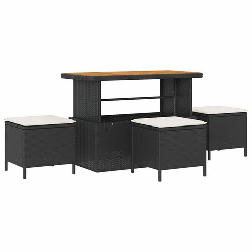 Zestaw Sof na Ogród 14 pcs Czarny i kremowy 110 x 55 x 71 cm na Arena.pl